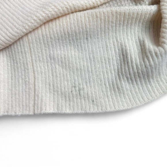 Free People Oversized V-Neck Sweater XS/S NWT Slouchy Knit Cream Cozy Boho Cozy - Picture 5 of 5
